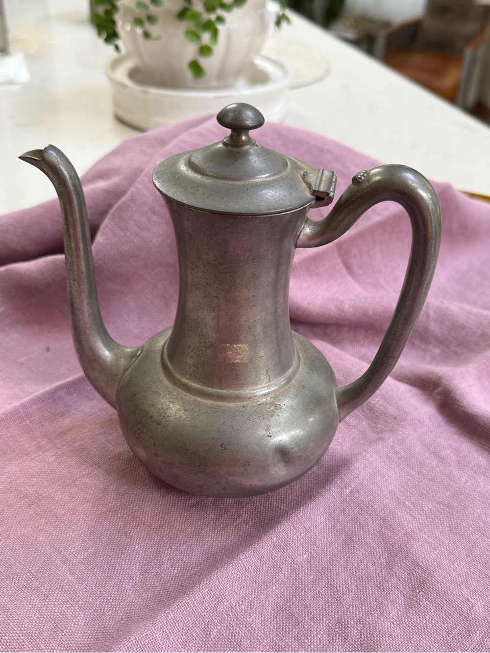 Vintage Pewter Pot